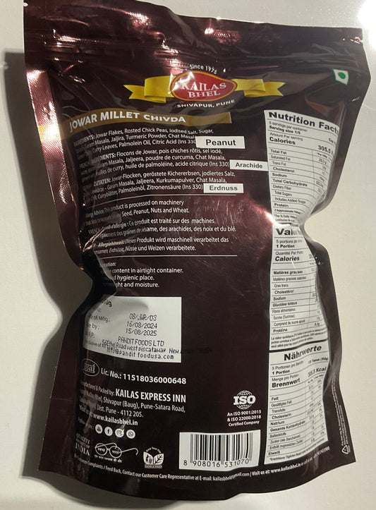 KAILAS BHEL SP. JOWAR (Jawar) MILLET CHIVDA