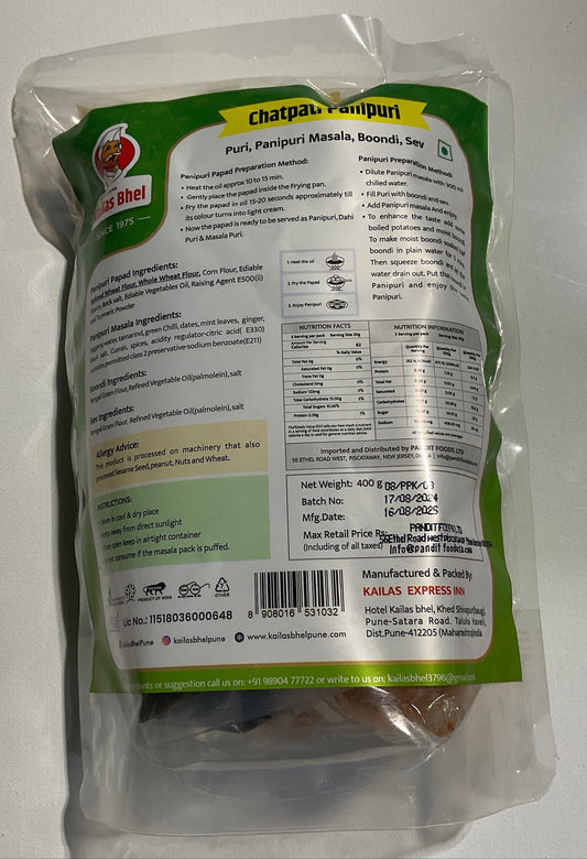 KAILASH BHEL PANI PURI KIT (Golgappa Mix)