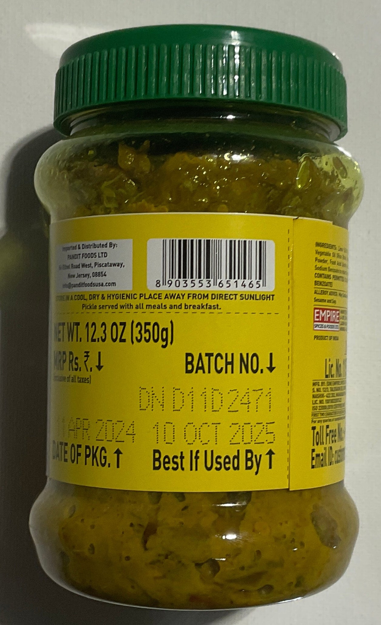 RAM BANDHU LIME CHILLI PICKLE